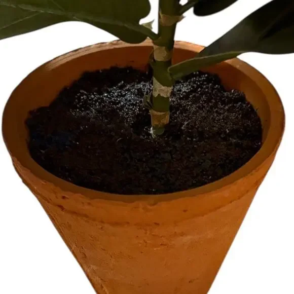 POTTERY BARN Small Faux Fiddle Leaf Fig Tree - Picture 8 of 9